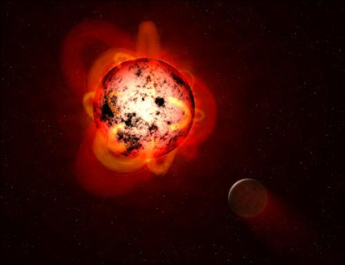 資料圖：紅矮星示意圖。圖片來(lái)源：NASA