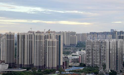 資料圖：成都城區(qū)正在建設中的某小區(qū)。<a target='_blank' >中新社</a>記者 劉忠俊 攝