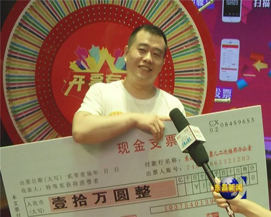 “購物留發(fā)票 月月中大獎(jiǎng)”首期開獎(jiǎng) 大獎(jiǎng)得主揭曉