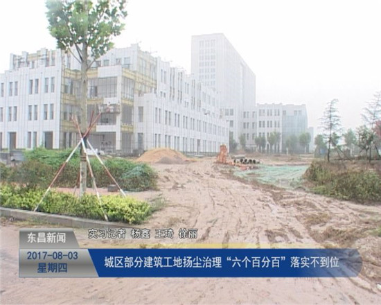 城區(qū)部分建筑工地揚塵治理“六個百分百”落實不到位