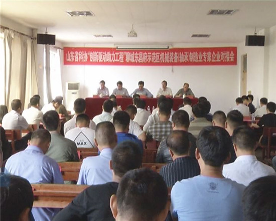 省科協(xié)“創(chuàng)新驅(qū)動(dòng)助力工程” 聊城東昌府示范區(qū)機(jī)械裝備（軸承）制造業(yè) 專家企業(yè)對(duì)接會(huì)召開(kāi)