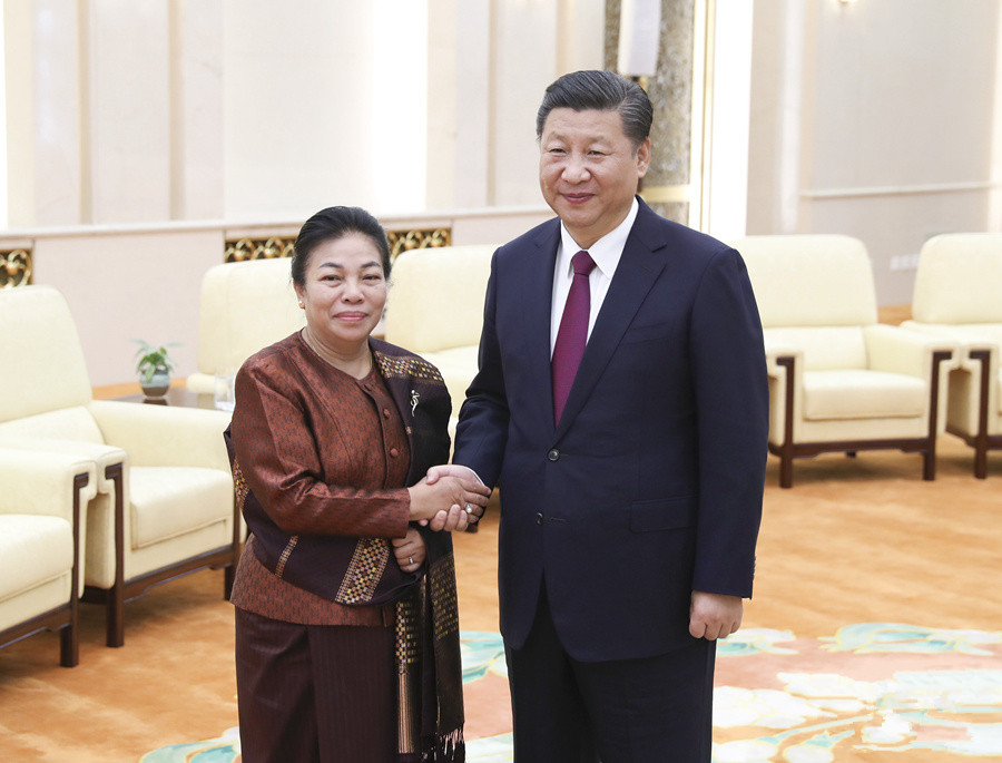 習(xí)近平會(huì)見老撾人革黨中央總書記特使