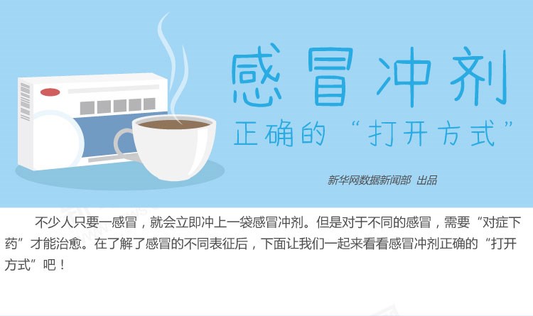 感冒沖劑正確的“打開方式”