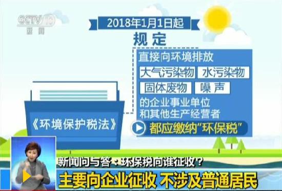 環(huán)保稅4月1日將迎首個征期 認定納稅人26萬多戶