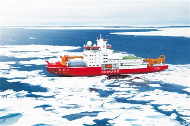 中國(guó)自主建造首艘科考破冰船“雪龍2”號(hào)明年出征極地