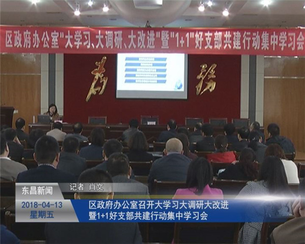區(qū)政府辦公室召開(kāi)“大學(xué)習(xí)、大調(diào)研、大改進(jìn)”暨“1+1”好支部共建行動(dòng)集中學(xué)習(xí)會(huì)