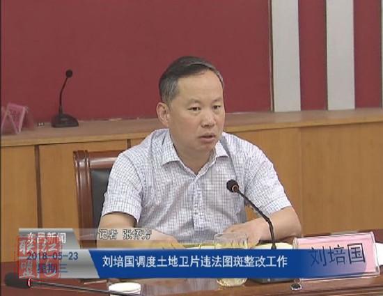 劉培國調(diào)度土地衛(wèi)片違法圖斑整改工作
