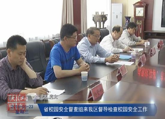 省校園安全督查組來我區(qū)督導(dǎo)檢查校園安全工作