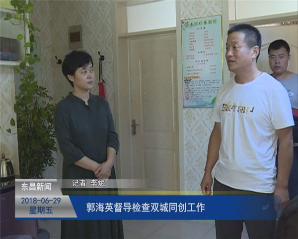 郭海英督導(dǎo)檢查“雙城同創(chuàng)”工作