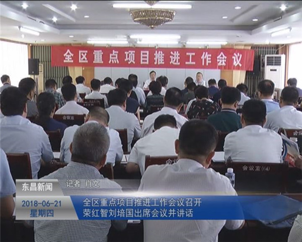 全區(qū)重點項目推進工作會議召開 榮紅智劉培國出席會議并講話