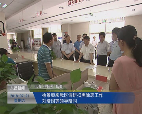 徐景顏來我區(qū)調(diào)研掃黑除惡工作