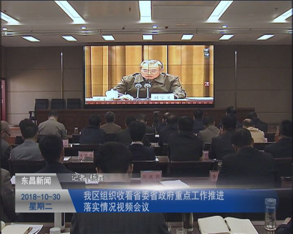 我區(qū)組織收看省委省政府重點(diǎn)工作推進(jìn)落實(shí)情況視頻會(huì)議