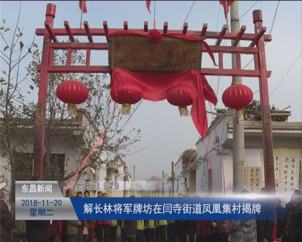 解長(zhǎng)林將軍牌坊揭牌