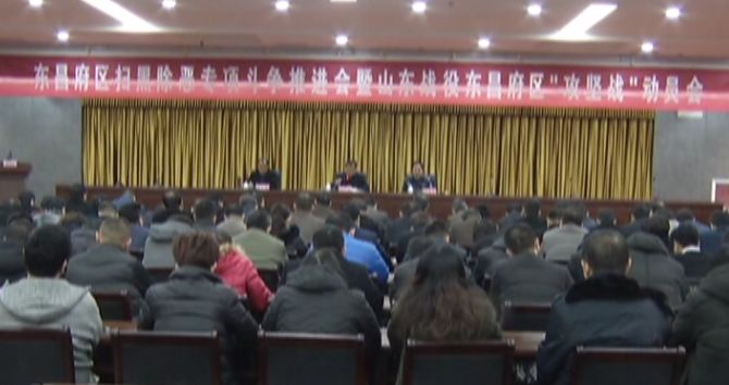 我區(qū)召開掃黑除惡專項斗爭推進會暨山東戰(zhàn)役東昌府區(qū)攻堅戰(zhàn)動員會