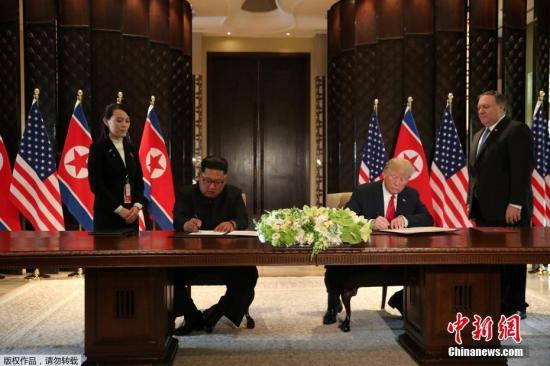 特朗普：或?qū)⒂?019年1月或2月與金正恩再次會(huì)晤