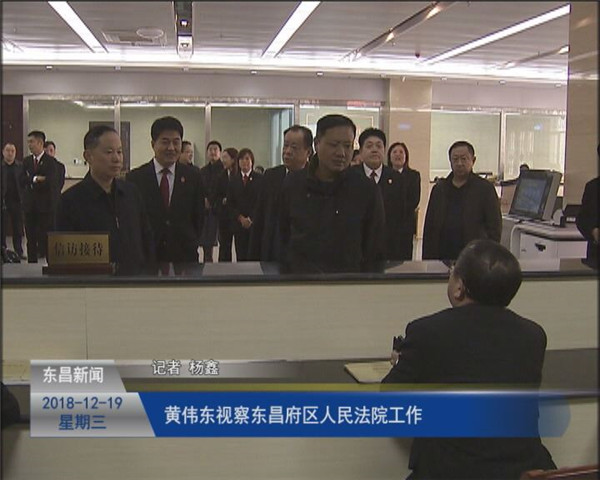 黃偉東視察東昌府區(qū)人民法院工作