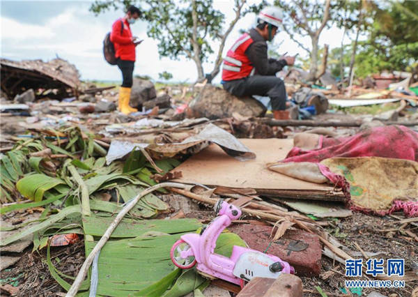 印尼海嘯死亡人數(shù)升至373人