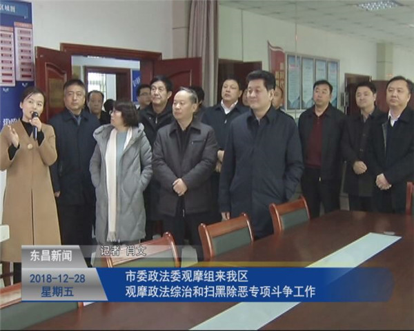 市委政法委觀摩組來(lái)我區(qū)觀摩政法綜治和掃黑除惡專項(xiàng)斗爭(zhēng)工作