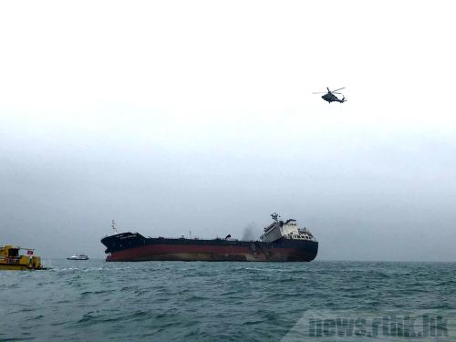 香港海面一貨輪爆炸起火1死4傷 仍有2人失蹤(圖)
