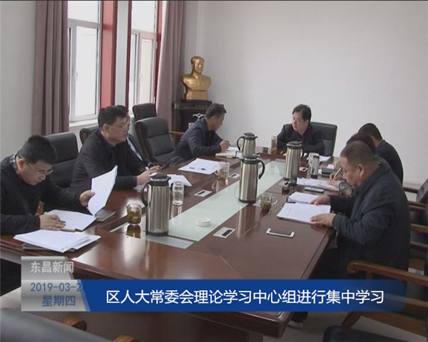 區(qū)人大常委會理論學習中心組進行集中學習