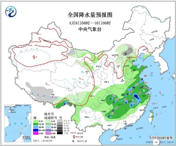 強(qiáng)降雨橫掃中東部 江南華南氣溫大“跳水”