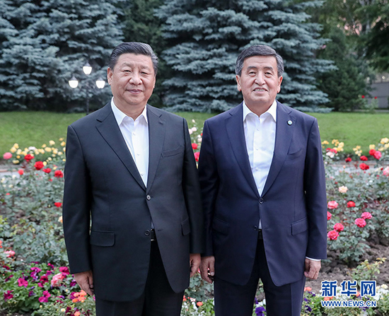 習(xí)近平會(huì)見(jiàn)吉爾吉斯斯坦總統(tǒng)熱恩別科夫