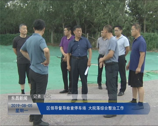區(qū)領(lǐng)導(dǎo)督導(dǎo)檢查停車場(chǎng)、大院落綜合整治工作
