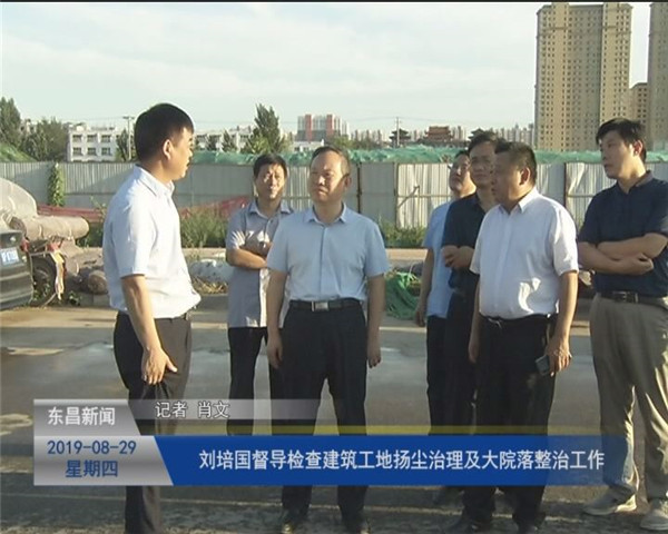 劉培國督導(dǎo)檢查建筑工地揚塵治理及大院落整治工作