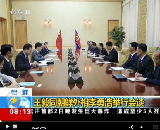 王毅同朝鮮外相李勇浩舉行會(huì)談