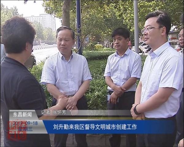 劉升勤來我區(qū)督導(dǎo)文明城市創(chuàng)建工作