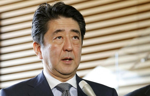 日本首相安倍晉三表示希望日中關系保持目前勢頭