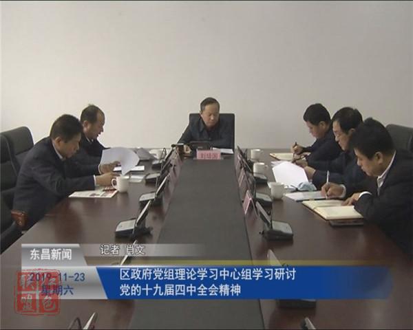 區(qū)政府黨組理論學(xué)習(xí)中心組學(xué)習(xí)研討黨的十九屆四中全會精神