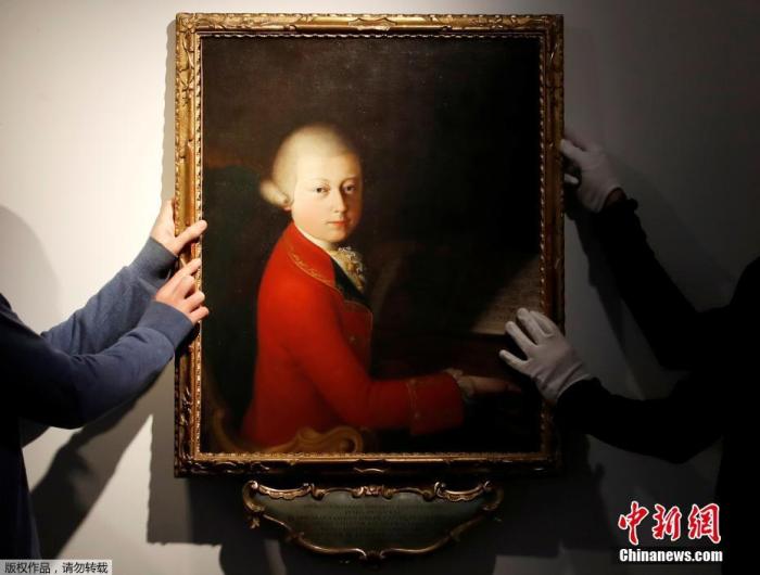 莫扎特少年時(shí)代肖像400萬(wàn)歐元拍出 畫(huà)中樂(lè)譜引關(guān)注