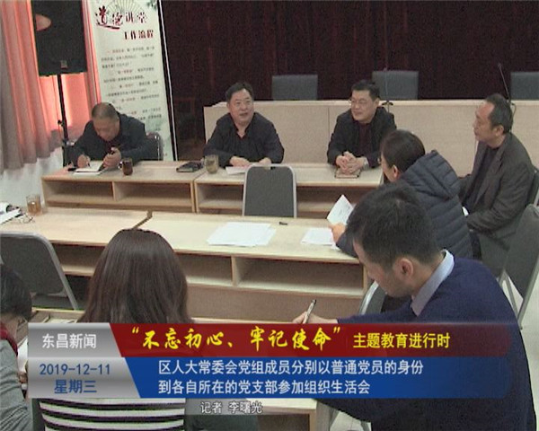 區(qū)人大常委會黨組成員分別以普通黨員的身份到各自所在的黨支部參加組織生活會