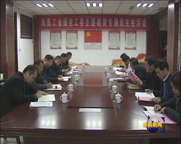 榮紅智參加指導鳳凰工業(yè)園黨工委“不忘初心、牢記使命”主題教育專題民主生活會