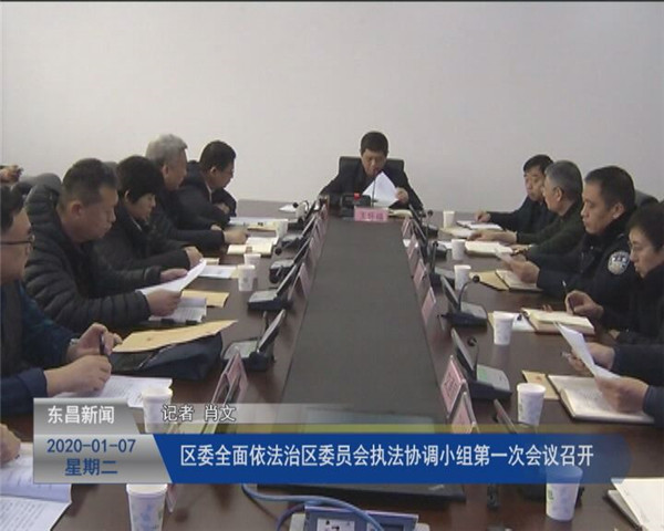 區(qū)委全面依法治區(qū)委員會執(zhí)法協(xié)調(diào)小組第一次會議召開