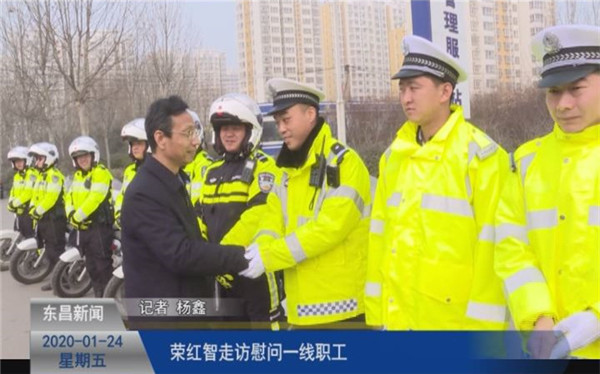 榮紅智走訪慰問一線職工
