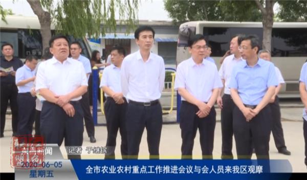 全市農業(yè)農村重點工作推進會議與會人員來我區(qū)觀摩