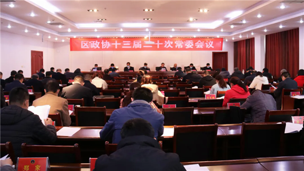 區(qū)政協(xié)十三屆二十次常委會(huì)議召開