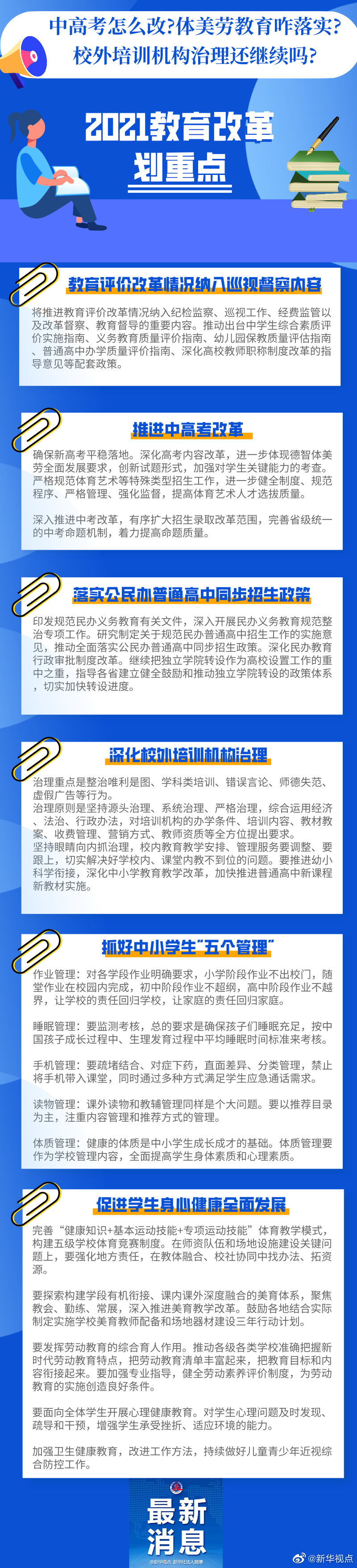 中高考、體美勞、校外培訓(xùn)……2021年這些都要改革！