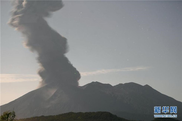 日本櫻島火山大規(guī)模噴發(fā)