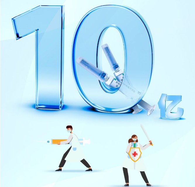 央視：疫苗接種超10億，具有里程碑意義的重要一步