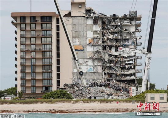 美國佛州塌樓事故已致18人死 拜登1日將前往現(xiàn)場