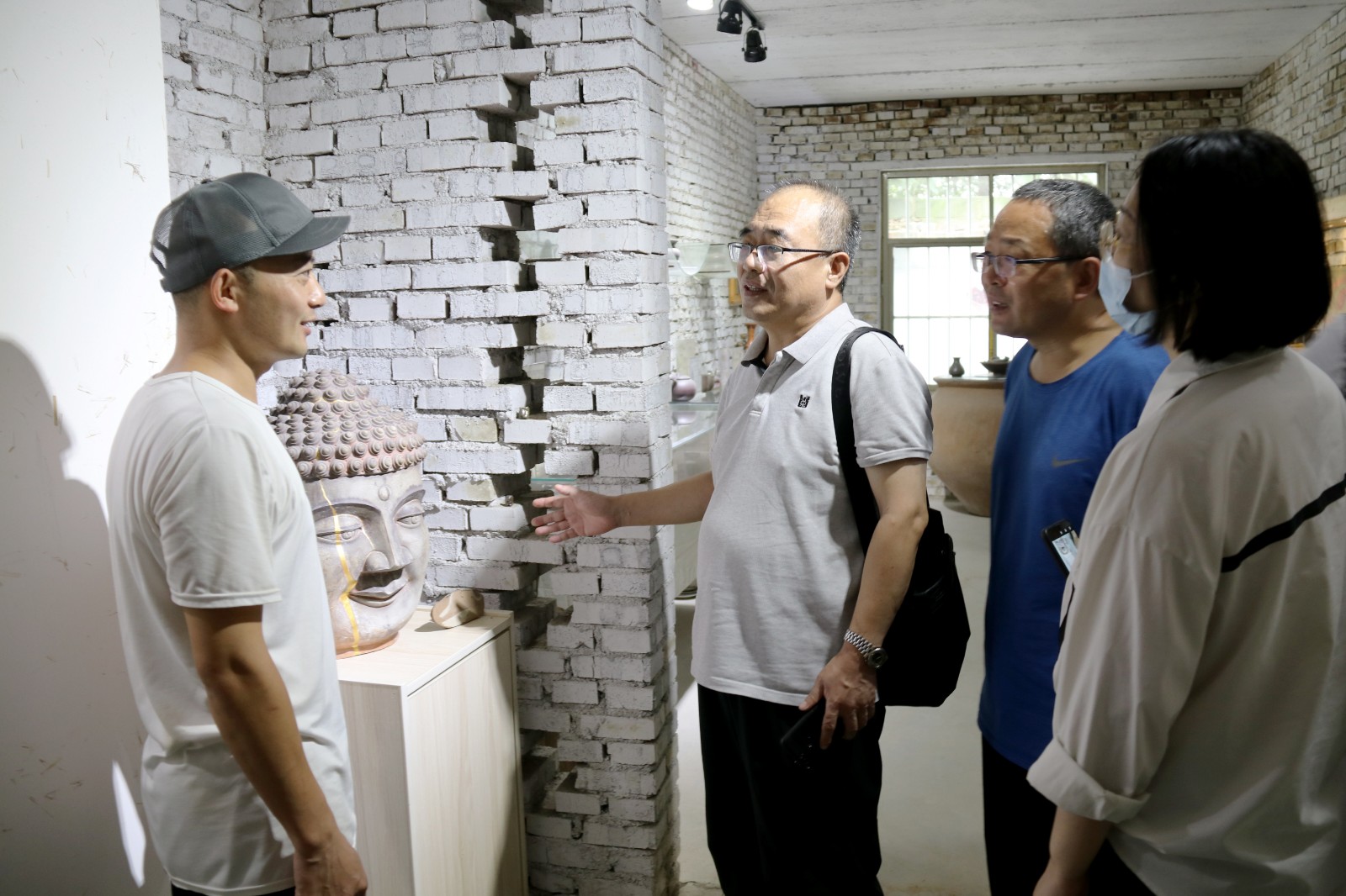 東昌府區(qū)政協(xié)文化組委員視察非物質(zhì)文化遺產(chǎn)保護(hù)工作