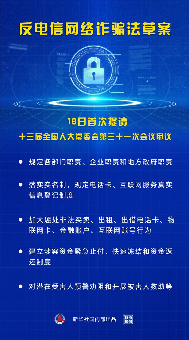 反電信網(wǎng)絡詐騙法草案將首次亮相