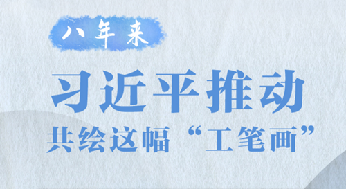 八年來，習(xí)近平推動共繪這幅“工筆畫”