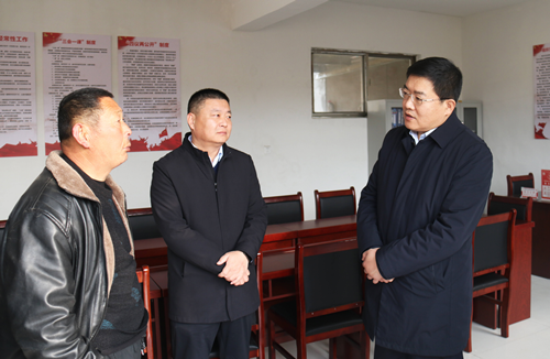 馬軍權(quán)調(diào)研指導(dǎo)軟弱渙散基層黨組織整頓工作
