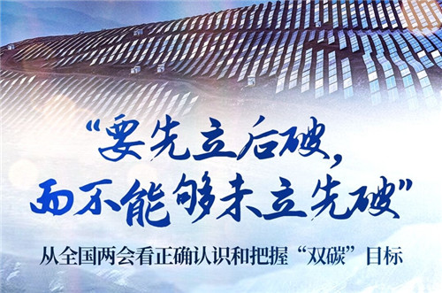 “要先立后破，而不能夠未立先破”——從全國(guó)兩會(huì)看正確認(rèn)識(shí)和把握“雙碳”目標(biāo)