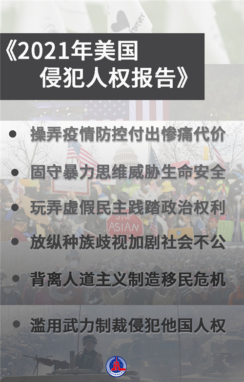圖解《2021年美國侵犯人權(quán)報告》，揭開美國人權(quán)真相
