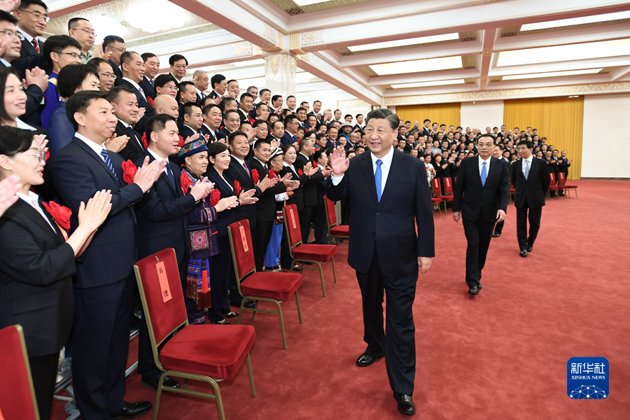 習近平會見第九次全國信訪工作會議代表 李克強王滬寧韓正參加會見